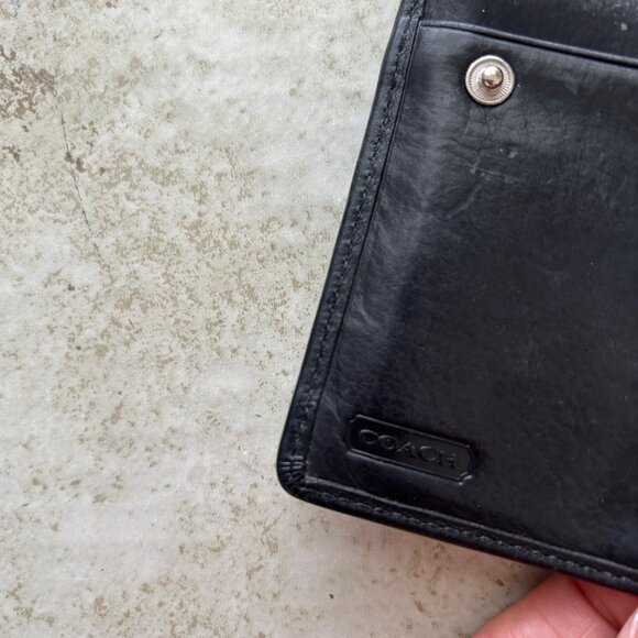 Vintage Coach Tri Fold Compact Wallet - Picture 4 of 7